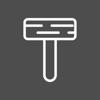 Çekiç simgesi, vektör illüstrasyonu basit tasarım