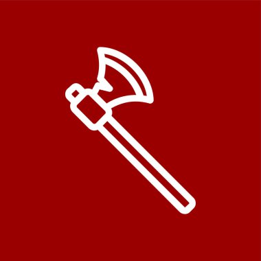 Balta simgesi, vektör illüstrasyonu basit tasarım