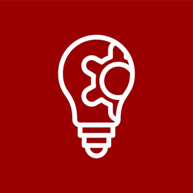 fikir simgesi, vektör illüstrasyonu basit tasarım