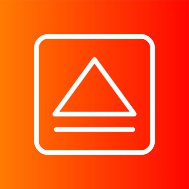 Simge çıkar, vektör illüstrasyonu basit tasarım