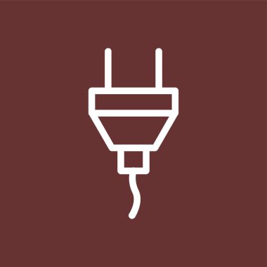 Fiş simgesi, vektör illüstrasyonu basit tasarım