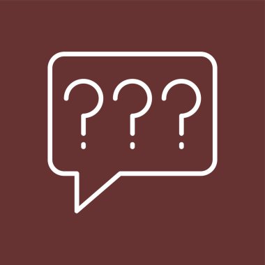 Soru Simgesi, vektör illüstrasyonu basit tasarım