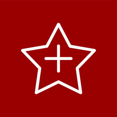 Favori Simge, vektör illüstrasyonu basit tasarım