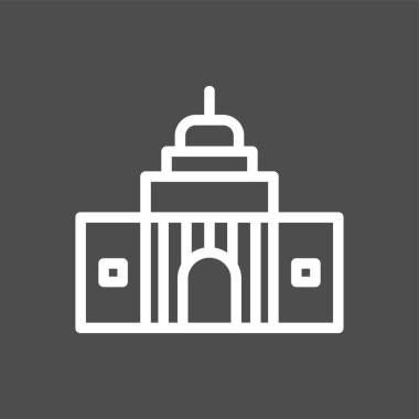 Kumarhane simgesi, vektör illüstrasyonu basit tasarım