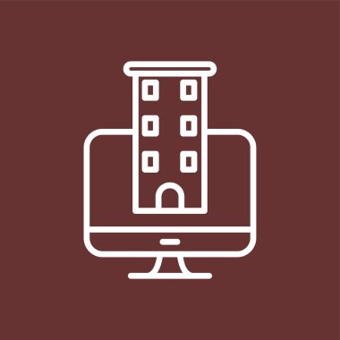 masaüstü simgesi, vektör illüstrasyonu basit tasarım