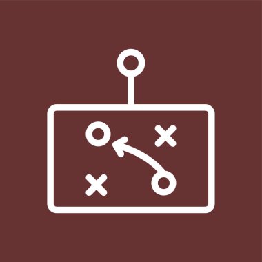 strateji simgesi, vektör illüstrasyonu basit tasarım