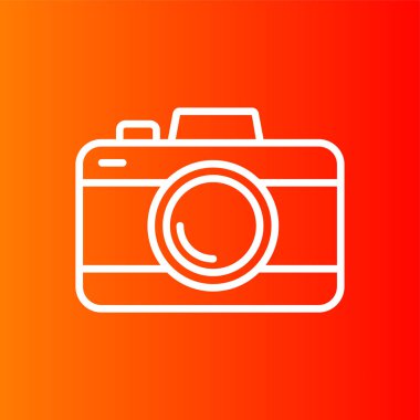 kamera simgesi, vektör illüstrasyonu basit tasarım