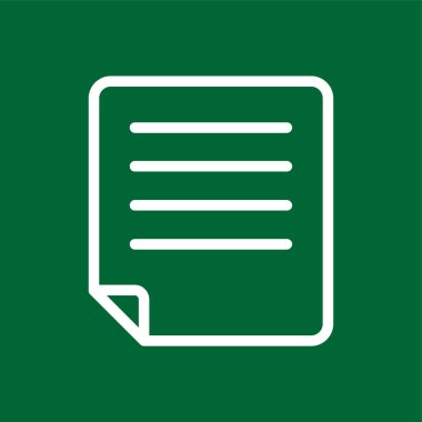 kağıt simgesi, vektör illüstrasyonu basit tasarım