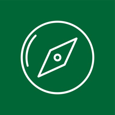 Kardinal Point simgesi, vektör illüstrasyonu basit tasarım