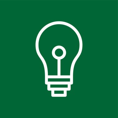 ampul simgesi, vektör illüstrasyonu basit tasarım