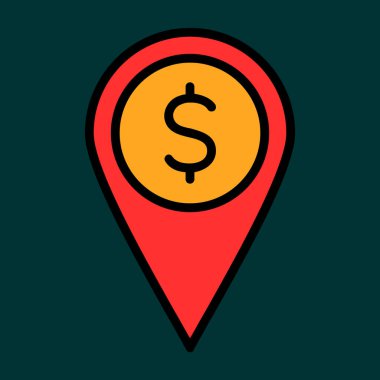 Yer tutucu simgesi, vektör illüstrasyonu basit tasarım