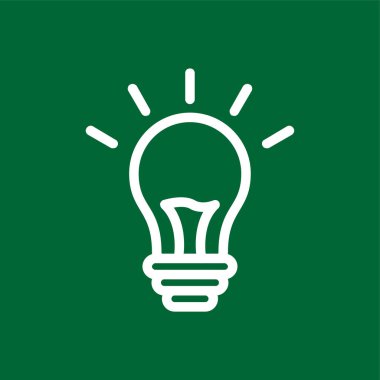 fikir simgesi, vektör illüstrasyonu basit tasarım