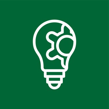 fikir simgesi, vektör illüstrasyonu basit tasarım