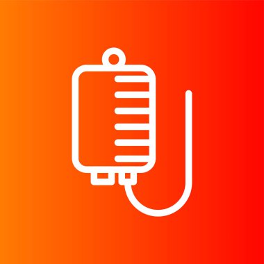 Iv Bag simgesi, vektör illüstrasyonu basit tasarım