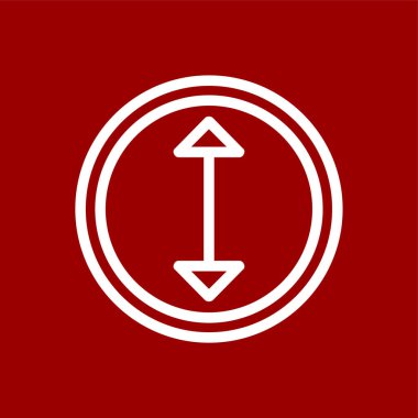 yön simgesi, vektör illüstrasyonu basit tasarım