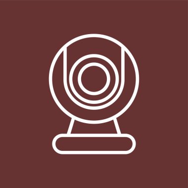 webcam simgesi, vektör illüstrasyonu basit tasarım
