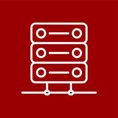 Veri simgesi, vektör illüstrasyonu basit tasarım