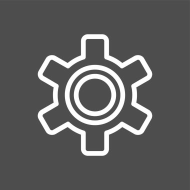 ayarlar simgesi, vektör illüstrasyonu basit tasarım