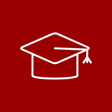 Motarboard simgesi, vektör illüstrasyonu basit tasarım