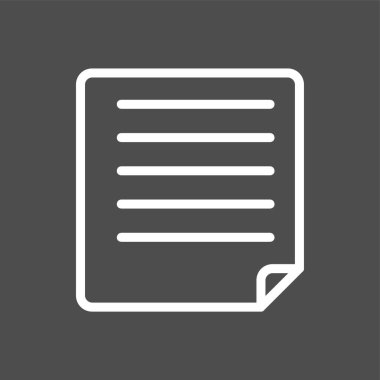 belge simgesi, vektör illüstrasyonu basit tasarım