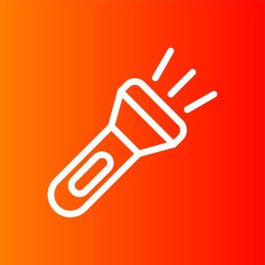 Flah Light simgesi, vektör illüstrasyonu basit tasarım