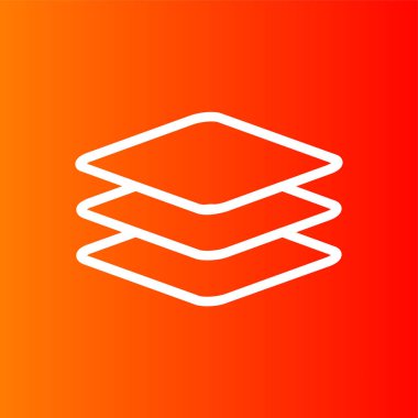 Katman simgesi, vektör illüstrasyonu basit tasarım