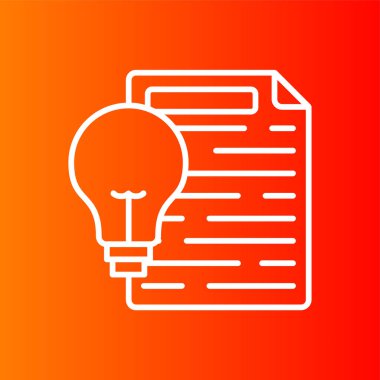 Yaratıcı Yazma simgesi, vektör illüstrasyonu basit tasarım