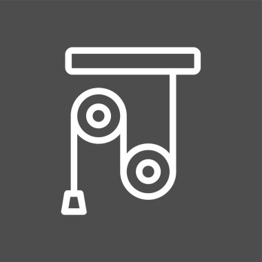 Makara simgesi, vektör illüstrasyonu basit tasarım