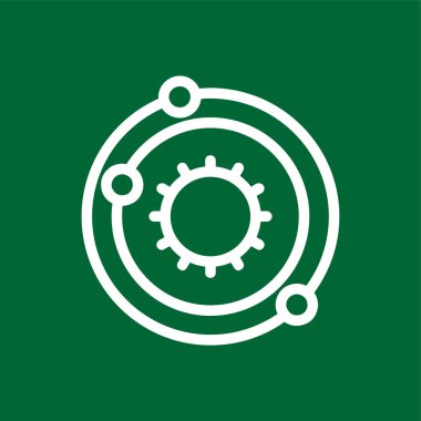 Galaksi simgesi, vektör illüstrasyonu basit tasarım