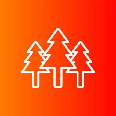 Forest icon, vector illustration simple design