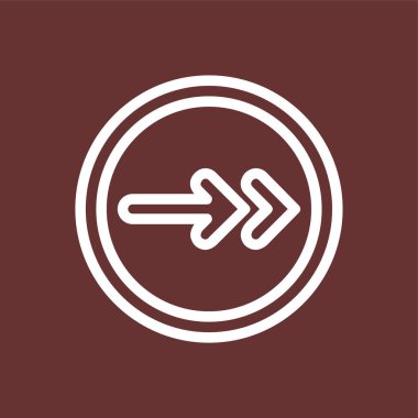 Sonraki simge, vektör illüstrasyonu basit tasarım