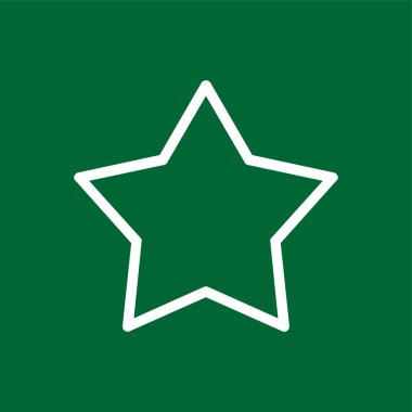 yıldız simgesi, vektör illüstrasyonu basit tasarım