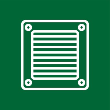 Havalandırma simgesi, vektör illüstrasyonu basit tasarım