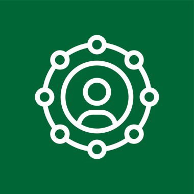 Bağlı Pazarlama simgesi, vektör illüstrasyonu basit tasarım