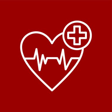 Sağlık hizmeti simgesi, vektör illüstrasyonu basit tasarım