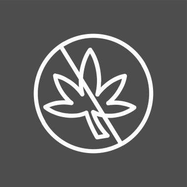 Ot simgesi yok, vektör illüstrasyonu basit tasarım