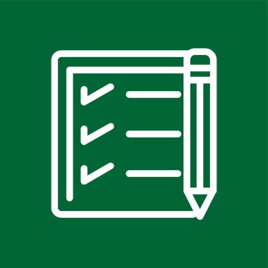 Contract icon, vector illustration simple design