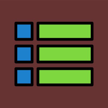 menü simgesi, vektör illüstrasyonu basit tasarım