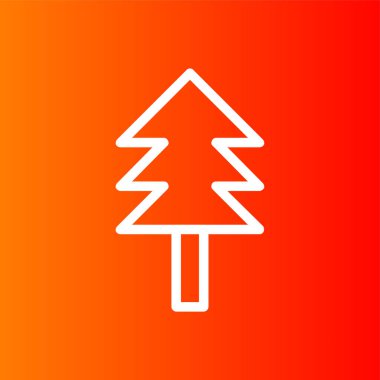 ağaç simgesi, vektör illüstrasyonu basit tasarım