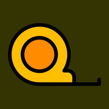 Teyp simgesini ölçün, vektör illüstrasyonu basit tasarım