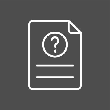 Simge, vektör illüstrasyonu basit tasarım sor