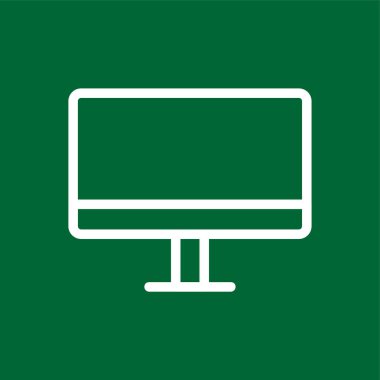 bilgisayar simgesi, vektör illüstrasyonu basit tasarım