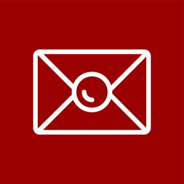 Envelope icon, vector illustration simple design