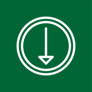 Aşağıdaki simge, vektör illüstrasyonu basit tasarım