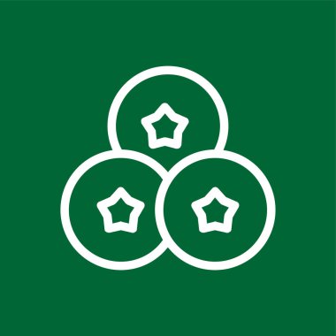 Yabanmersini simgesi, vektör illüstrasyonu basit tasarım