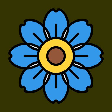 Alp beni unut ikon değil, vektör illüstrasyonu basit tasarım