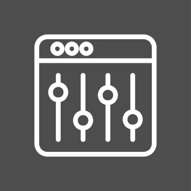 eşitleyici simgesi, vektör illüstrasyonu basit tasarım