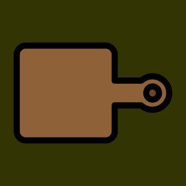 kesme tahtası simgesi, vektör illüstrasyonu basit tasarım