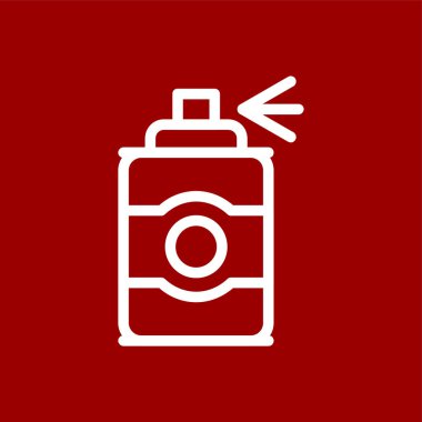 Sprey şişe simgesi, vektör illüstrasyonu basit tasarım