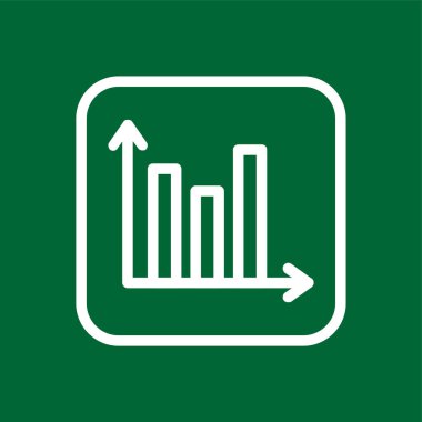 İstatistiksel simge, vektör illüstrasyonu basit tasarım